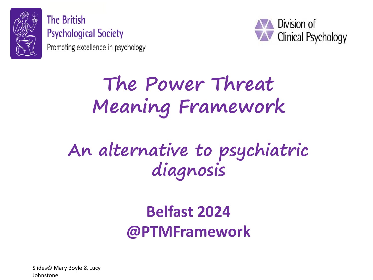 The Power Threat Meaning Framework – An Alternative to Psychiatric Diagnosis